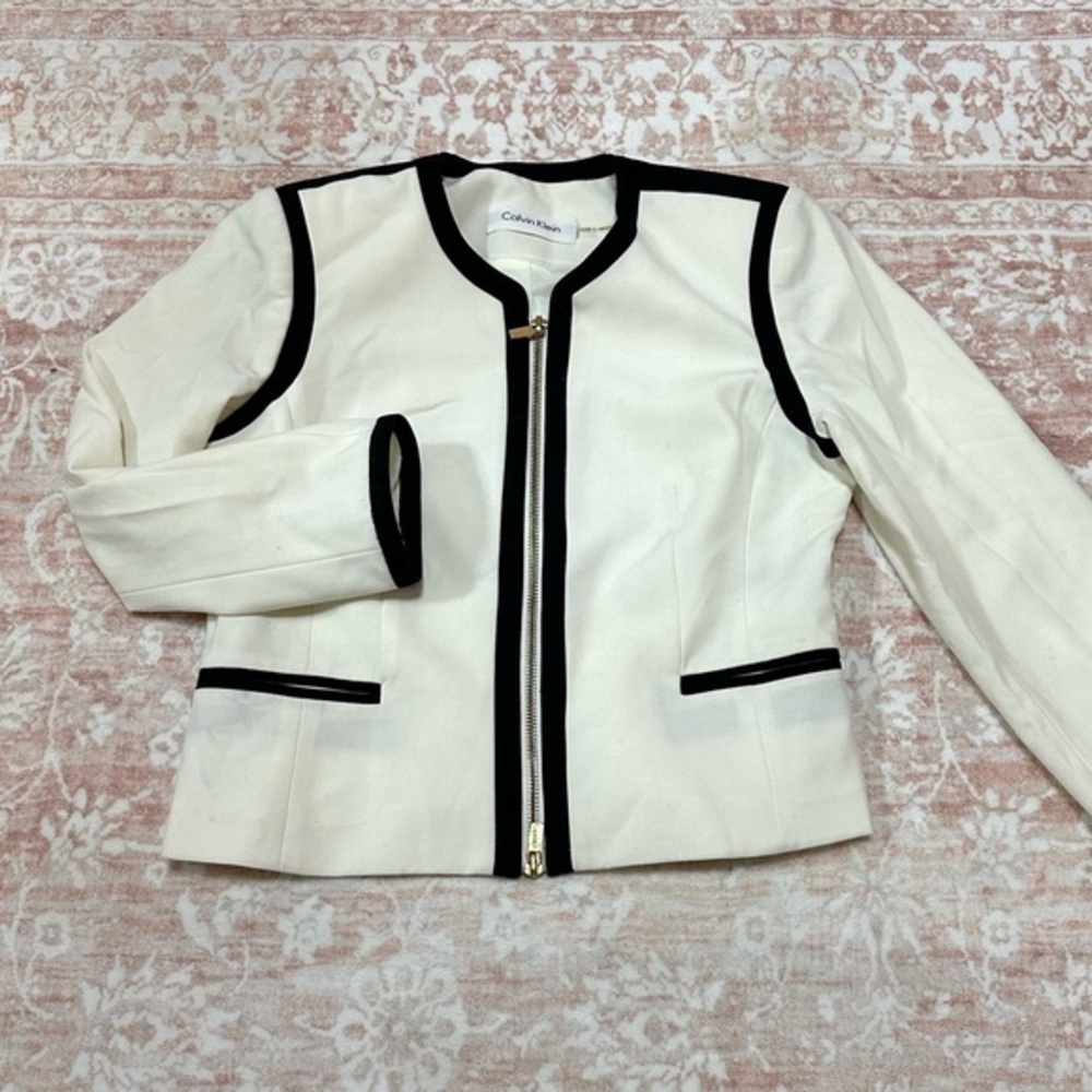 Calvin Klein Contrast Black & White Jacket